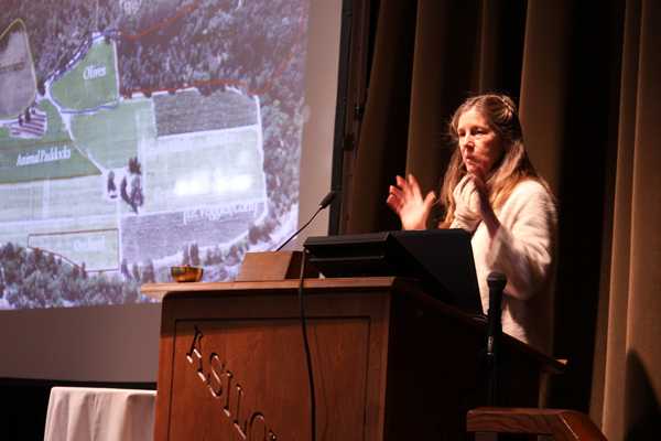 Monique Camp describes her herb and flower production in 12 &quot;heart gardens&quot; at Sophia&#039;s Garden